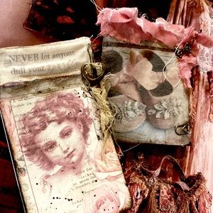 Grungy Pinky Note Pads Set 2